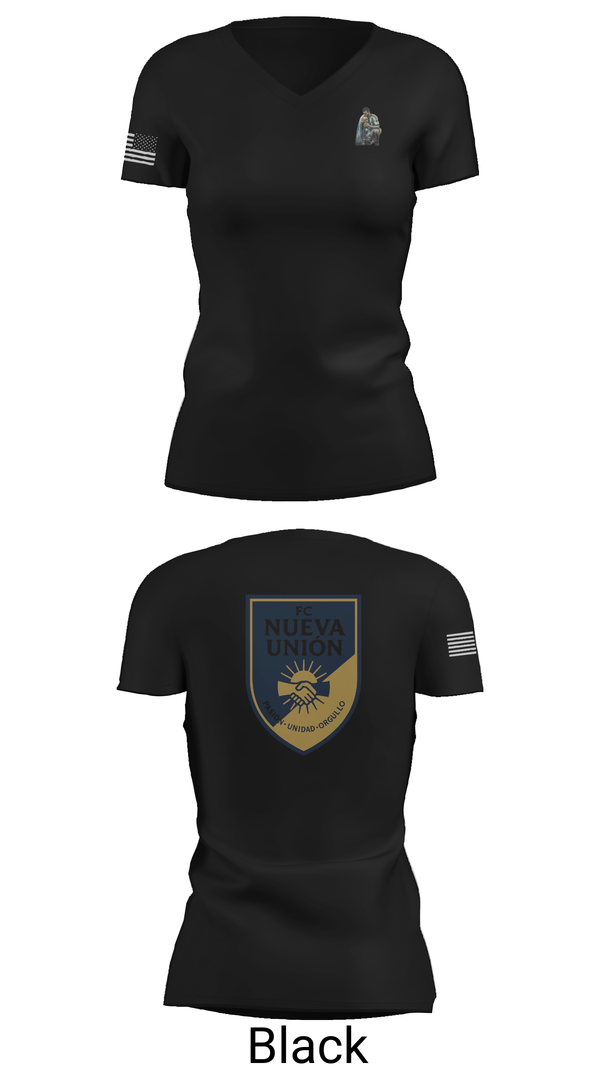 Womens Short Sleeve Vneck Shirt, FC Nueva Unión, Men's Soccer, Teamtime, Team time, sublimation, custom sports apparel, team uniforms, spirit wear, spiritwear, sports uniforms, custom shirts, team store, custom team store, fundraiser sports, apparel fundraiser