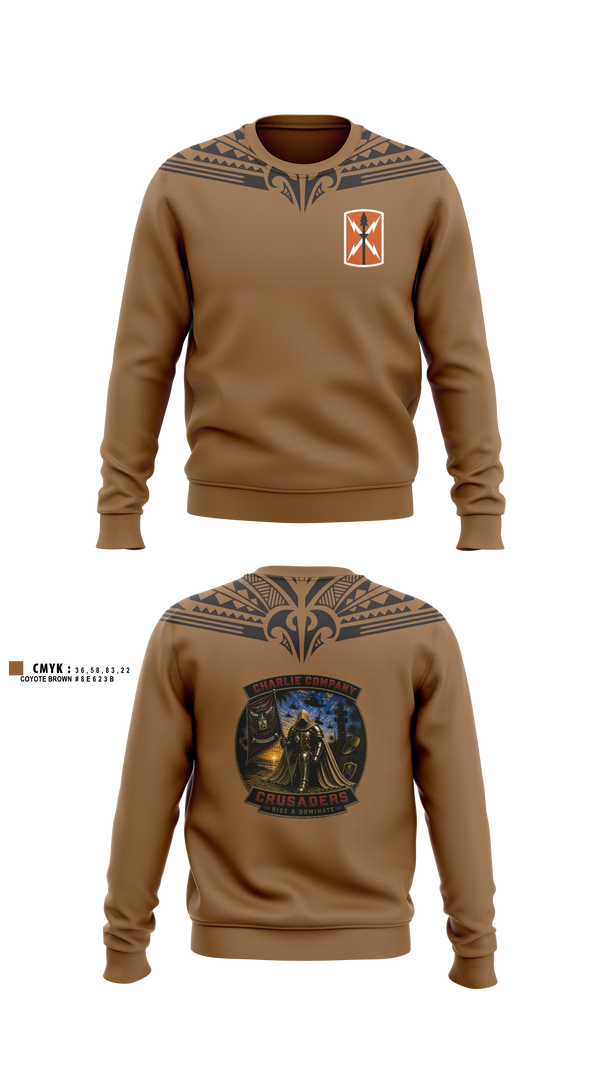 Crew Neck Sweatshirt, Crusaders, Army, Teamtime, Team time, sublimation, custom sports apparel, team uniforms, spirit wear, spiritwear, sports uniforms, custom shirts, team store, custom team store, fundraiser sports, apparel fundraiser