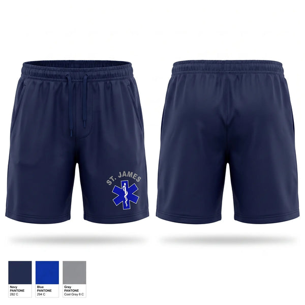 Athletic Shorts With Pockets, St. James EMS, EMS/EMT, Teamtime, Team time, sublimation, custom sports apparel, team uniforms, spirit wear, spiritwear, sports uniforms, custom shirts, team store, custom team store, fundraiser sports, apparel fundraiser