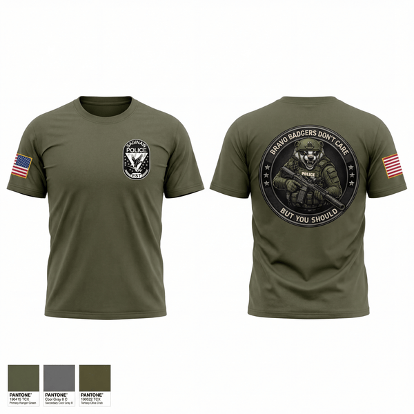 Old School Cotton Feel Shirt, Saginaw Police Emergency Services Team, Police, Teamtime, Team time, sublimation, custom sports apparel, team uniforms, spirit wear, spiritwear, sports uniforms, custom shirts, team store, custom team store, fundraiser sports, apparel fundraiser