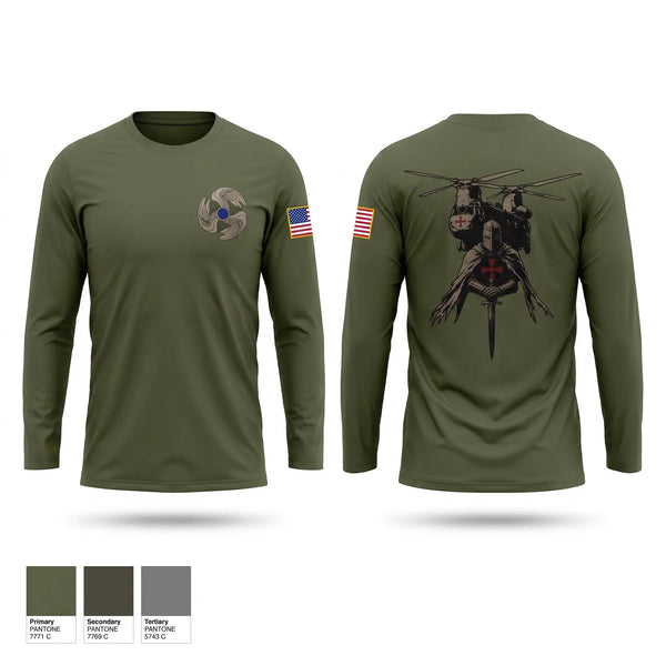 Long Sleeve Performance Shirt, 1-222 Aviation 1st Platoon D.co, Army, Teamtime, Team time, sublimation, custom sports apparel, team uniforms, spirit wear, spiritwear, sports uniforms, custom shirts, team store, custom team store, fundraiser sports, apparel fundraiser