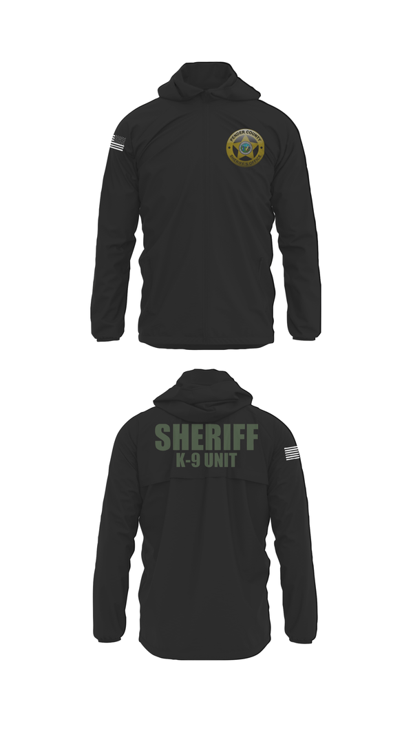 Windbreaker, Pender County Sheriff’s Office K9, Police, Teamtime, Team time, sublimation, custom sports apparel, team uniforms, spirit wear, spiritwear, sports uniforms, custom shirts, team store, custom team store, fundraiser sports, apparel fundraiser