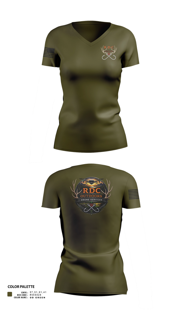 Womens Short Sleeve Vneck Shirt, RDC Outdoors, Police, Teamtime, Team time, sublimation, custom sports apparel, team uniforms, spirit wear, spiritwear, sports uniforms, custom shirts, team store, custom team store, fundraiser sports, apparel fundraiser