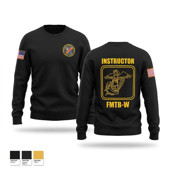 Crew Neck Sweatshirt, Field Medical Training Battalion-West, Marines, Teamtime, Team time, sublimation, custom sports apparel, team uniforms, spirit wear, spiritwear, sports uniforms, custom shirts, team store, custom team store, fundraiser sports, apparel fundraiser