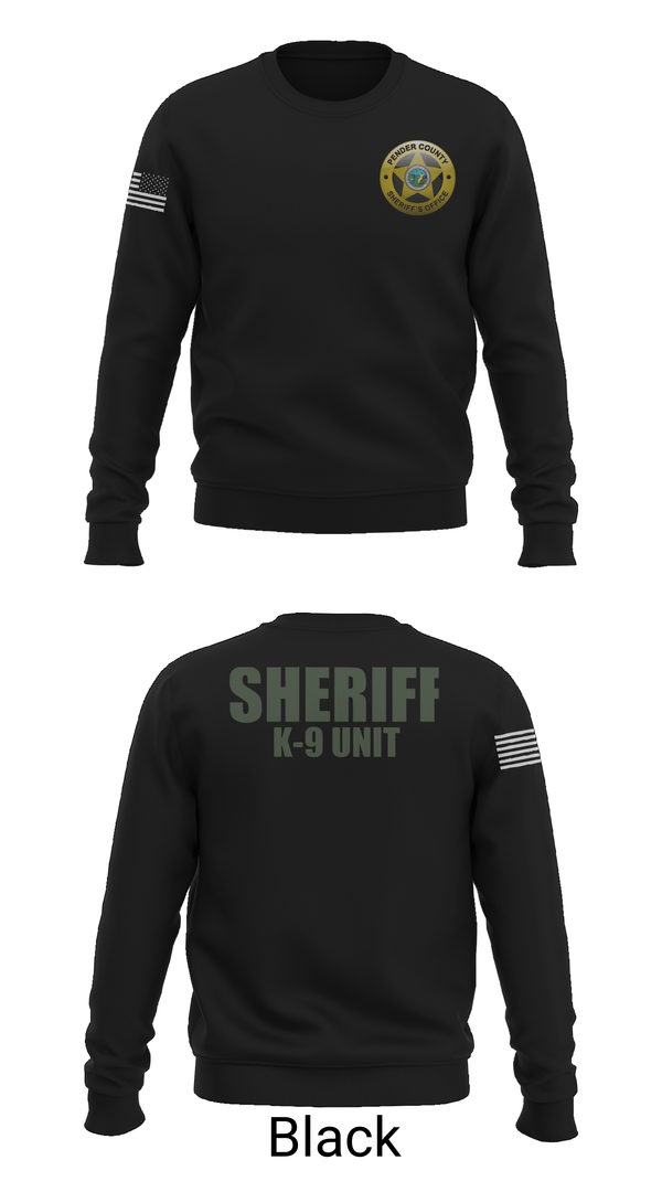 Crew Neck Sweatshirt, Pender County Sheriff’s Office K9, Police, Teamtime, Team time, sublimation, custom sports apparel, team uniforms, spirit wear, spiritwear, sports uniforms, custom shirts, team store, custom team store, fundraiser sports, apparel fundraiser