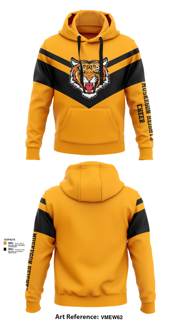 Hoodie, Muskegon Heights Cheer, Cheer, Teamtime, Team time, sublimation, custom sports apparel, team uniforms, spirit wear, spiritwear, sports uniforms, custom shirts, team store, custom team store, fundraiser sports, apparel fundraiser