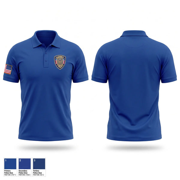 Short Sleeve Performance Polo, Gardner pd, Police, Teamtime, Team time, sublimation, custom sports apparel, team uniforms, spirit wear, spiritwear, sports uniforms, custom shirts, team store, custom team store, fundraiser sports, apparel fundraiser