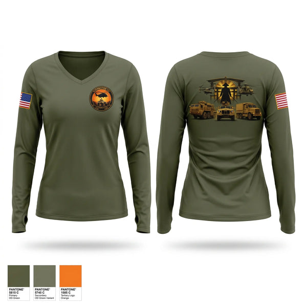 Womens Long Sleeve Vneck Shirt, CLC-A, Marines, Teamtime, Team time, sublimation, custom sports apparel, team uniforms, spirit wear, spiritwear, sports uniforms, custom shirts, team store, custom team store, fundraiser sports, apparel fundraiser
