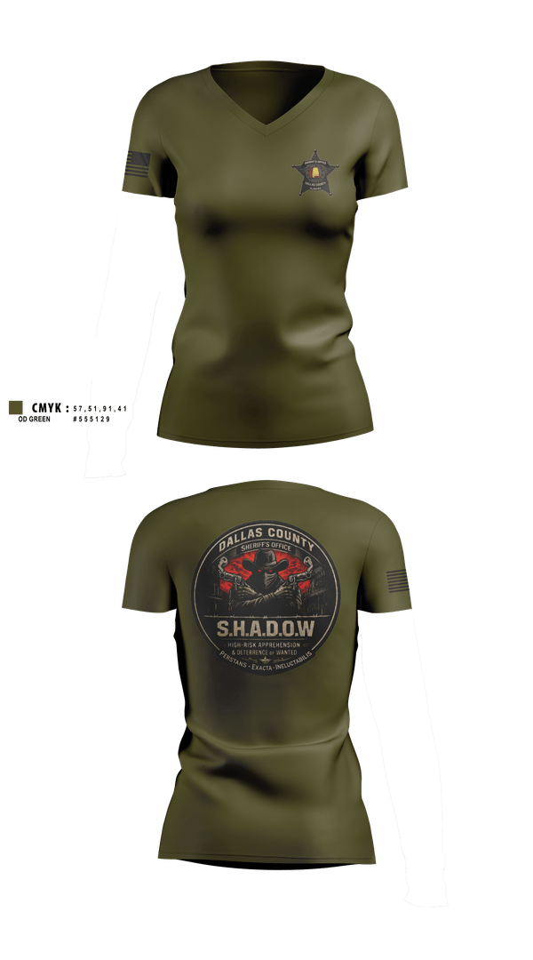 Womens Short Sleeve Vneck Shirt, SHADOW, Police, Teamtime, Team time, sublimation, custom sports apparel, team uniforms, spirit wear, spiritwear, sports uniforms, custom shirts, team store, custom team store, fundraiser sports, apparel fundraiser