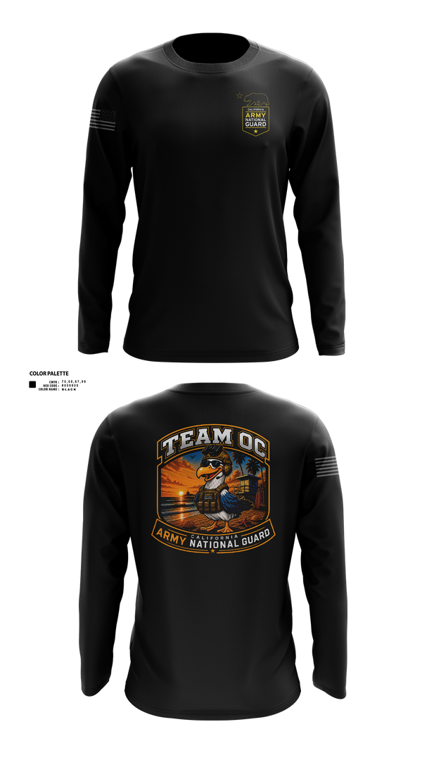 Long Sleeve Performance Shirt, TEAM OC, National Guard, Teamtime, Team time, sublimation, custom sports apparel, team uniforms, spirit wear, spiritwear, sports uniforms, custom shirts, team store, custom team store, fundraiser sports, apparel fundraiser