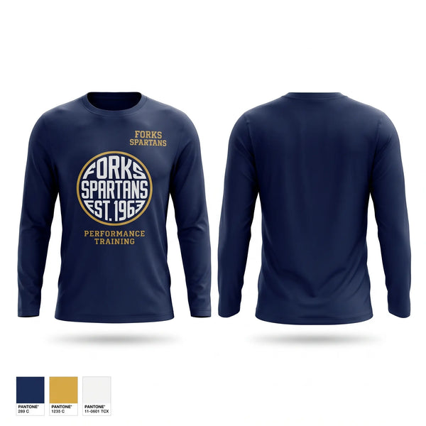 Long Sleeve Performance Shirt, Forks Spartans, Baseball, Teamtime, Team time, sublimation, custom sports apparel, team uniforms, spirit wear, spiritwear, sports uniforms, custom shirts, team store, custom team store, fundraiser sports, apparel fundraiser