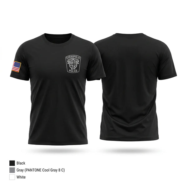 Old School Cotton Feel Shirt, Coraopolis Police Department, Police, Teamtime, Team time, sublimation, custom sports apparel, team uniforms, spirit wear, spiritwear, sports uniforms, custom shirts, team store, custom team store, fundraiser sports, apparel fundraiser