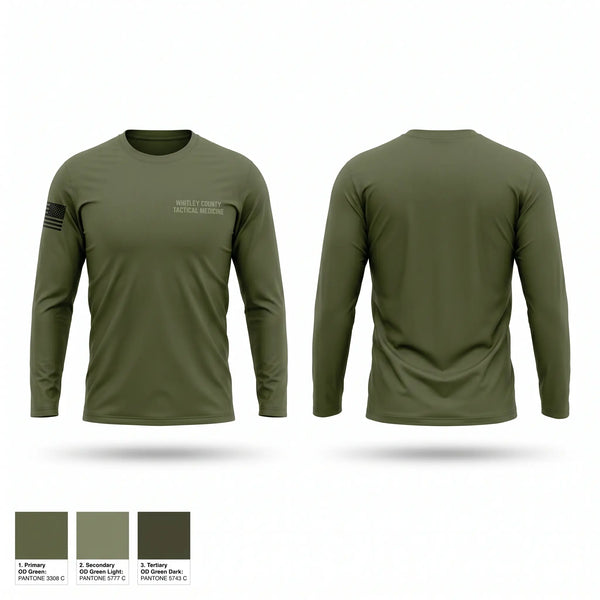 Long Sleeve Performance Shirt, Whitley County Tactical Medicine, EMS/EMT, Teamtime, Team time, sublimation, custom sports apparel, team uniforms, spirit wear, spiritwear, sports uniforms, custom shirts, team store, custom team store, fundraiser sports, apparel fundraiser