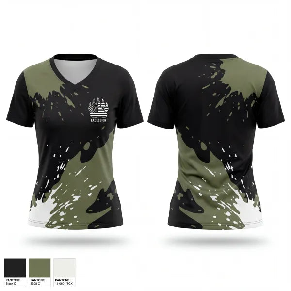 Womens Short Sleeve Vneck Shirt, Excelsior, , Teamtime, Team time, sublimation, custom sports apparel, team uniforms, spirit wear, spiritwear, sports uniforms, custom shirts, team store, custom team store, fundraiser sports, apparel fundraiser
