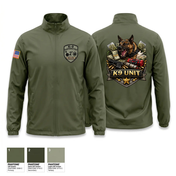 Windbreaker, Camp Pendleton PMO K9, Marines, Teamtime, Team time, sublimation, custom sports apparel, team uniforms, spirit wear, spiritwear, sports uniforms, custom shirts, team store, custom team store, fundraiser sports, apparel fundraiser