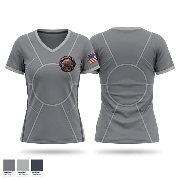 Womens Short Sleeve Vneck Shirt, South walton Swift water team, Fire Department, Teamtime, Team time, sublimation, custom sports apparel, team uniforms, spirit wear, spiritwear, sports uniforms, custom shirts, team store, custom team store, fundraiser sports, apparel fundraiser