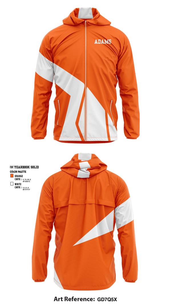 Windbreaker, Adams, Football, Teamtime, Team time, sublimation, custom sports apparel, team uniforms, spirit wear, spiritwear, sports uniforms, custom shirts, team store, custom team store, fundraiser sports, apparel fundraiser