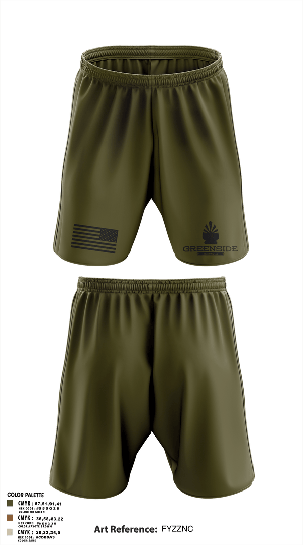 Athletic Shorts With Pockets, Greenside, , Teamtime, Team time, sublimation, custom sports apparel, team uniforms, spirit wear, spiritwear, sports uniforms, custom shirts, team store, custom team store, fundraiser sports, apparel fundraiser