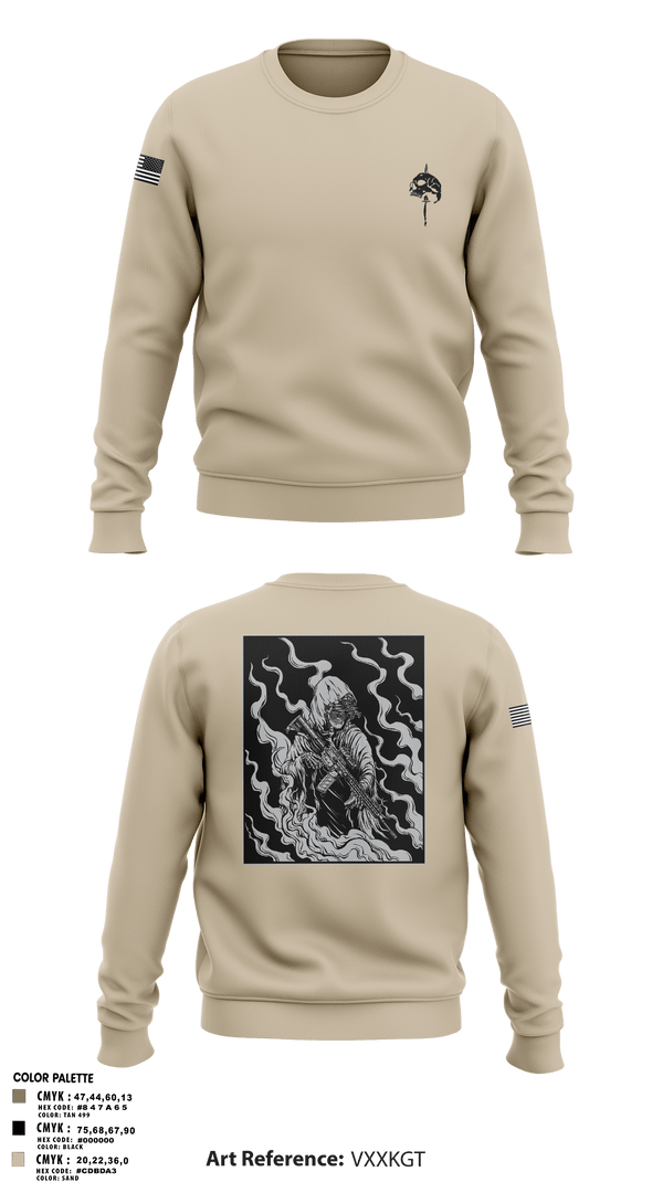 Crew Neck Sweatshirt, The Tac Shack, Police, Teamtime, Team time, sublimation, custom sports apparel, team uniforms, spirit wear, spiritwear, sports uniforms, custom shirts, team store, custom team store, fundraiser sports, apparel fundraiser