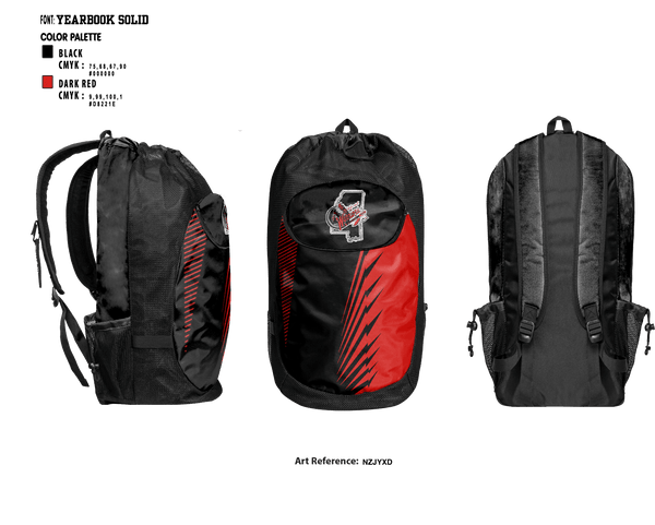 Gear Bag, Warriors, Men's Basketball, Teamtime, Team time, sublimation, custom sports apparel, team uniforms, spirit wear, spiritwear, sports uniforms, custom shirts, team store, custom team store, fundraiser sports, apparel fundraiser