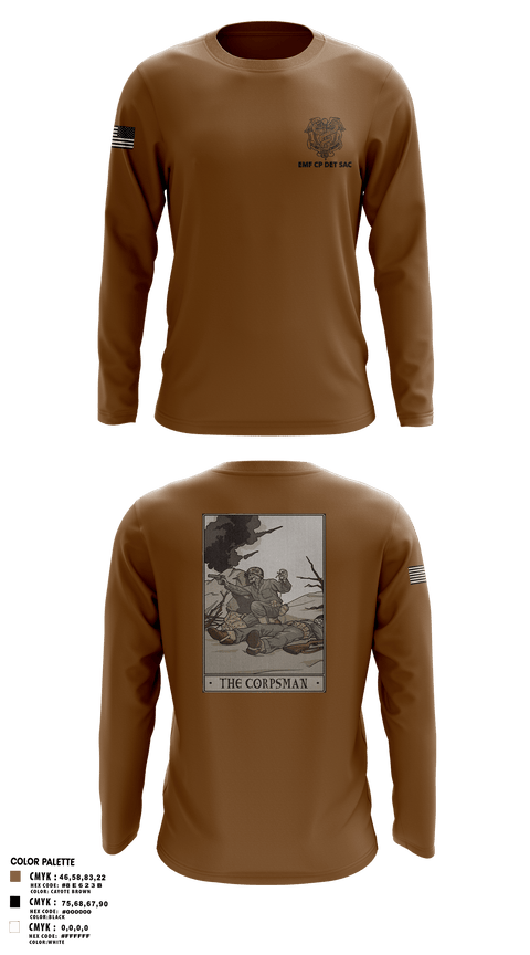 Long Sleeve Performance Shirt, EMF CP DET SAC, , Teamtime, Team time, sublimation, custom sports apparel, team uniforms, spirit wear, spiritwear, sports uniforms, custom shirts, team store, custom team store, fundraiser sports, apparel fundraiser