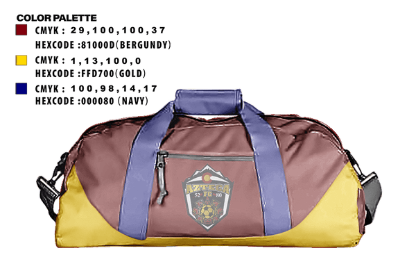 Duffle Bag, Azteca, Men's Soccer, Teamtime, Team time, sublimation, custom sports apparel, team uniforms, spirit wear, spiritwear, sports uniforms, custom shirts, team store, custom team store, fundraiser sports, apparel fundraiser