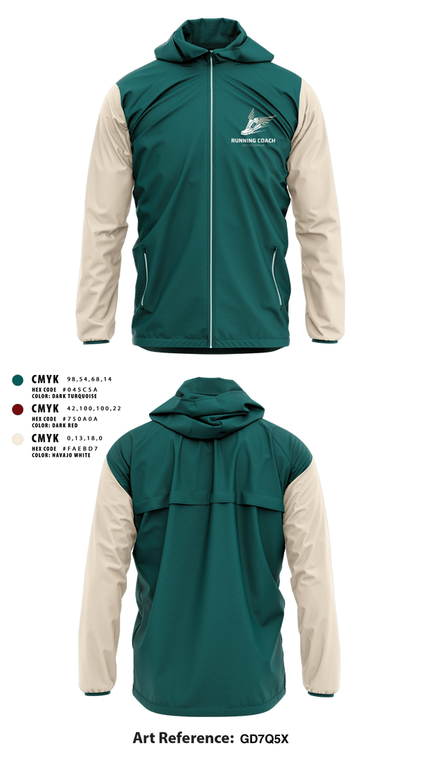 Windbreaker, Flores Running Club, Track & Field, Teamtime, Team time, sublimation, custom sports apparel, team uniforms, spirit wear, spiritwear, sports uniforms, custom shirts, team store, custom team store, fundraiser sports, apparel fundraiser