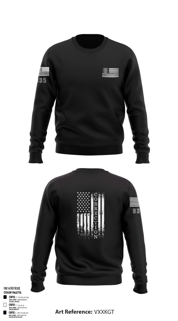 Crew Neck Sweatshirt, 285Corrections, , Teamtime, Team time, sublimation, custom sports apparel, team uniforms, spirit wear, spiritwear, sports uniforms, custom shirts, team store, custom team store, fundraiser sports, apparel fundraiser