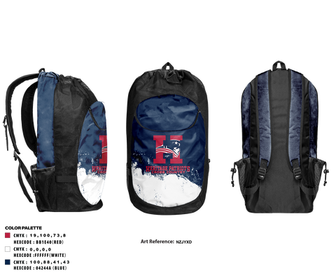 Gear Bag, Heritage Patriots Cross Country, Cross Country, Teamtime, Team time, sublimation, custom sports apparel, team uniforms, spirit wear, spiritwear, sports uniforms, custom shirts, team store, custom team store, fundraiser sports, apparel fundraiser