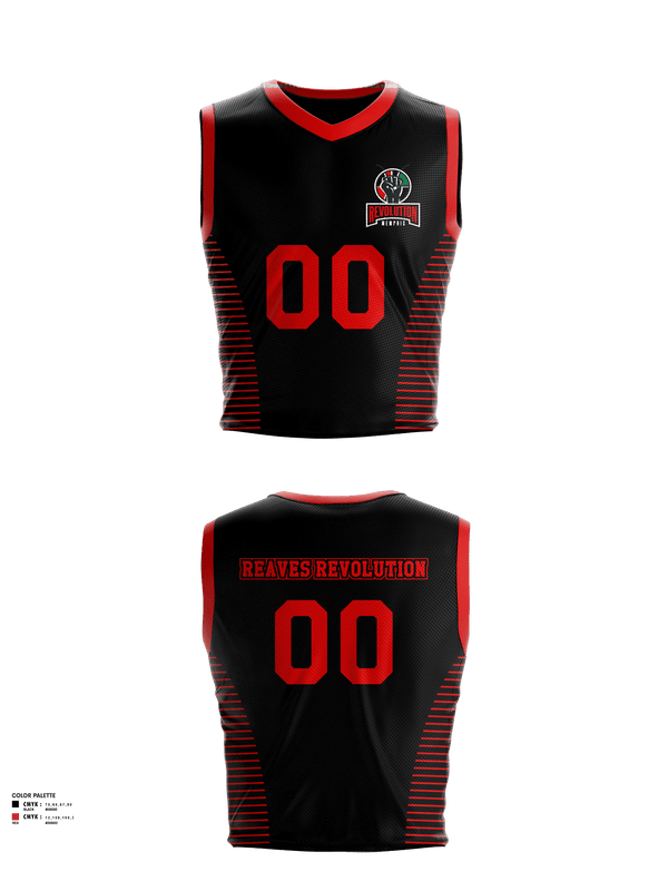 Mens Reversible Basketball Jersey, Reaves Revolution, Men's Basketball, Teamtime, Team time, sublimation, custom sports apparel, team uniforms, spirit wear, spiritwear, sports uniforms, custom shirts, team store, custom team store, fundraiser sports, apparel fundraiser