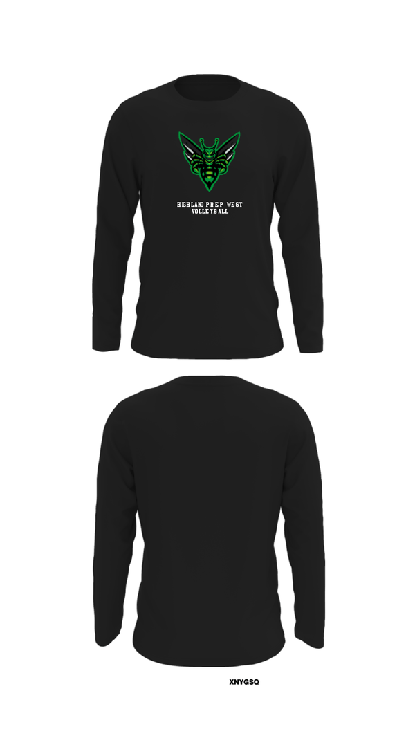 Long Sleeve Performance Shirt, Highland Prep West Volleyball, Women's Volleyball, Teamtime, Team time, sublimation, custom sports apparel, team uniforms, spirit wear, spiritwear, sports uniforms, custom shirts, team store, custom team store, fundraiser sports, apparel fundraiser