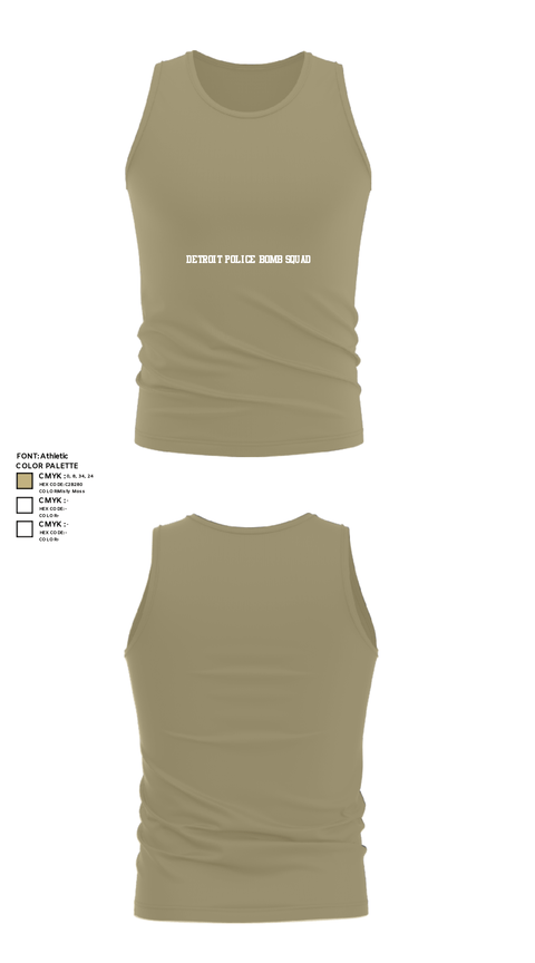 Tank Top, Detroit Police Bomb Squad, Police, Teamtime, Team time, sublimation, custom sports apparel, team uniforms, spirit wear, spiritwear, sports uniforms, custom shirts, team store, custom team store, fundraiser sports, apparel fundraiser