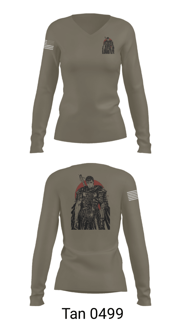Women's Long Sleeve Vneck Shirt, EAF, Marines, Teamtime, Team time, sublimation, custom sports apparel, team uniforms, spirit wear, spiritwear, sports uniforms, custom shirts, team store, custom team store, fundraiser sports, apparel fundraiser