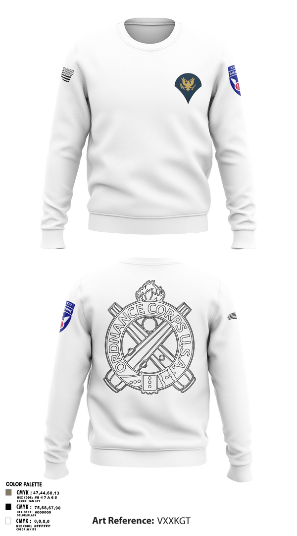 Crew Neck Sweatshirt, 205TH MOD, Army, Teamtime, Team time, sublimation, custom sports apparel, team uniforms, spirit wear, spiritwear, sports uniforms, custom shirts, team store, custom team store, fundraiser sports, apparel fundraiser