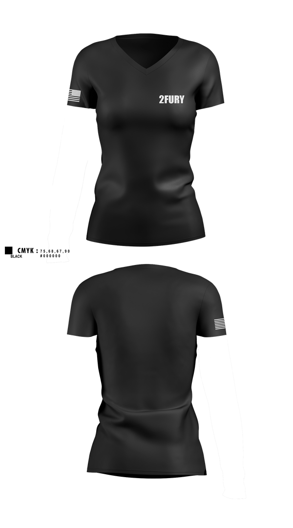Women's Short Sleeve Vneck Shirt, 2fury, Army, Teamtime, Team time, sublimation, custom sports apparel, team uniforms, spirit wear, spiritwear, sports uniforms, custom shirts, team store, custom team store, fundraiser sports, apparel fundraiser