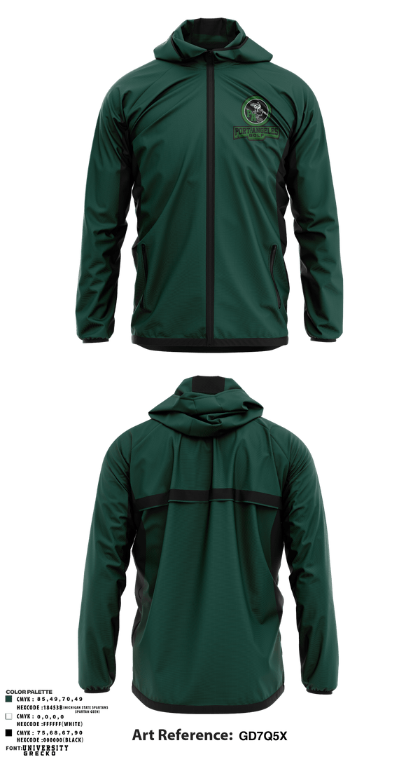 Windbreaker, Port Angeles Golf, Golf, Teamtime, Team time, sublimation, custom sports apparel, team uniforms, spirit wear, spiritwear, sports uniforms, custom shirts, team store, custom team store, fundraiser sports, apparel fundraiser