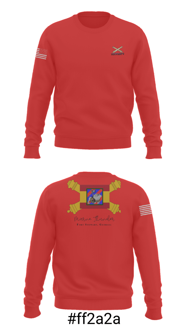 Crew Neck Sweatshirt, 3ID divarty, Army, Teamtime, Team time, sublimation, custom sports apparel, team uniforms, spirit wear, spiritwear, sports uniforms, custom shirts, team store, custom team store, fundraiser sports, apparel fundraiser
