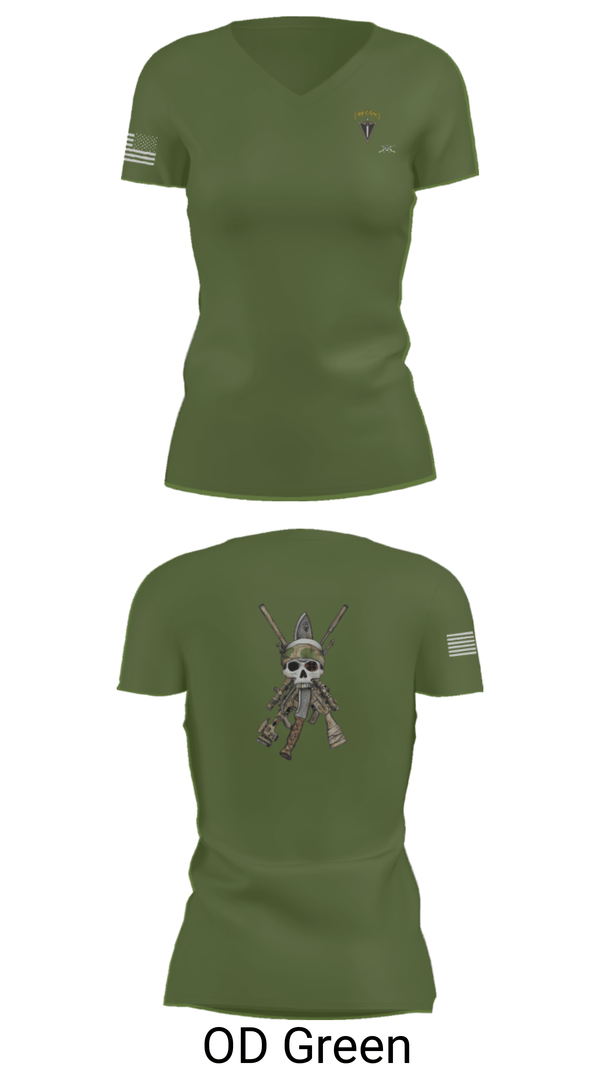 Women's Short Sleeve Vneck Shirt, HHC 2/130 IN, National Guard, Teamtime, Team time, sublimation, custom sports apparel, team uniforms, spirit wear, spiritwear, sports uniforms, custom shirts, team store, custom team store, fundraiser sports, apparel fundraiser