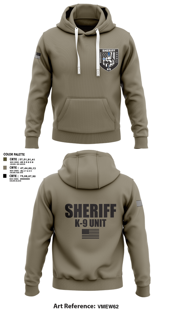 Hoodie, Alexander County Sheriff Office K-9, Police, Teamtime, Team time, sublimation, custom sports apparel, team uniforms, spirit wear, spiritwear, sports uniforms, custom shirts, team store, custom team store, fundraiser sports, apparel fundraiser