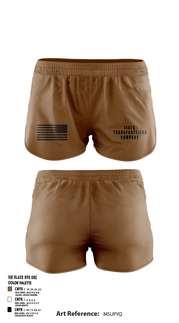 Ranger Panties, 740TH TRANSPORTATION COMPANY, National Guard, Teamtime, Team time, sublimation, custom sports apparel, team uniforms, spirit wear, spiritwear, sports uniforms, custom shirts, team store, custom team store, fundraiser sports, apparel fundraiser