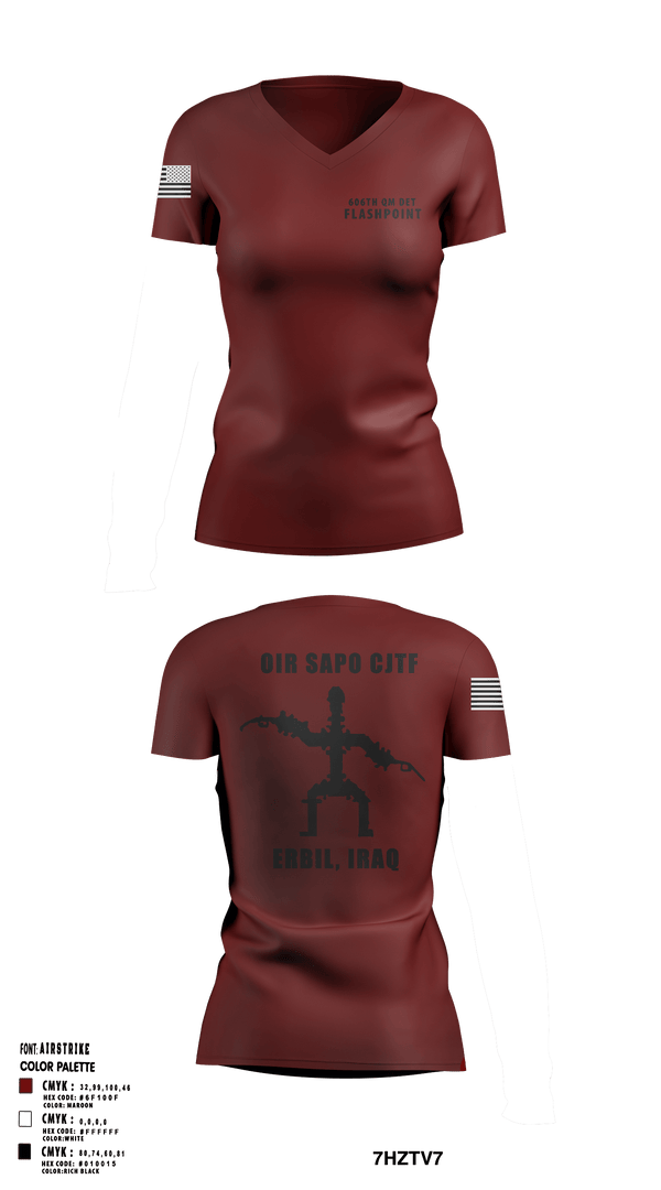 Women's Short Sleeve Vneck Shirt, 606th Qm Det, Army, Teamtime, Team time, sublimation, custom sports apparel, team uniforms, spirit wear, spiritwear, sports uniforms, custom shirts, team store, custom team store, fundraiser sports, apparel fundraiser