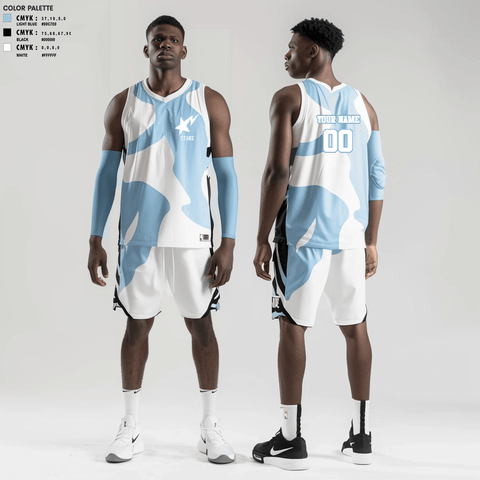 Basketball Uniform, Starz, Men's Basketball, Teamtime, Team time, sublimation, custom sports apparel, team uniforms, spirit wear, spiritwear, sports uniforms, custom shirts, team store, custom team store, fundraiser sports, apparel fundraiser