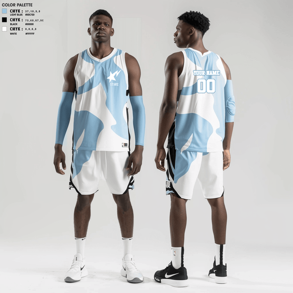 Basketball Uniform, Starz, Men's Basketball, Teamtime, Team time, sublimation, custom sports apparel, team uniforms, spirit wear, spiritwear, sports uniforms, custom shirts, team store, custom team store, fundraiser sports, apparel fundraiser
