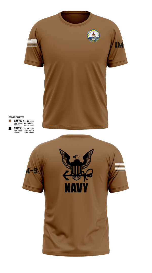 Short Sleeve Performance Shirt, Cvn 77 IM-5, Navy, Teamtime, Team time, sublimation, custom sports apparel, team uniforms, spirit wear, spiritwear, sports uniforms, custom shirts, team store, custom team store, fundraiser sports, apparel fundraiser