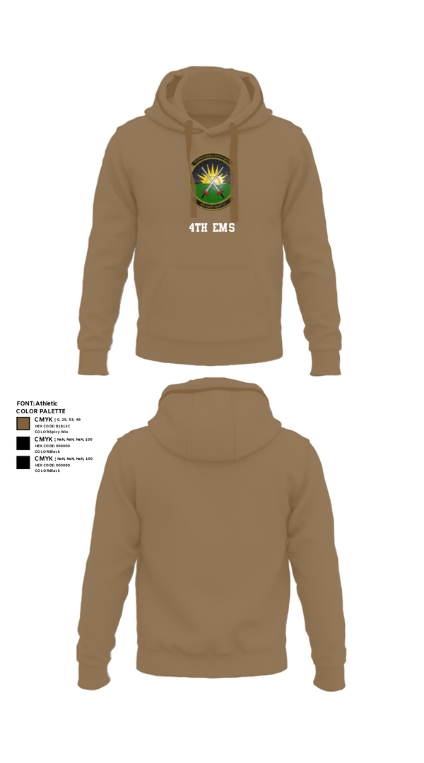 Hoodie, 4th EMS, Air Force, Teamtime, Team time, sublimation, custom sports apparel, team uniforms, spirit wear, spiritwear, sports uniforms, custom shirts, team store, custom team store, fundraiser sports, apparel fundraiser
