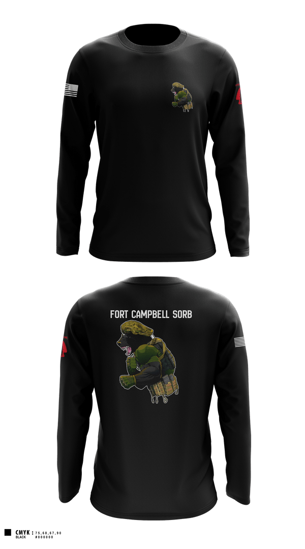 Long Sleeve Performance Shirt, Campbell SORB, Army, Teamtime, Team time, sublimation, custom sports apparel, team uniforms, spirit wear, spiritwear, sports uniforms, custom shirts, team store, custom team store, fundraiser sports, apparel fundraiser