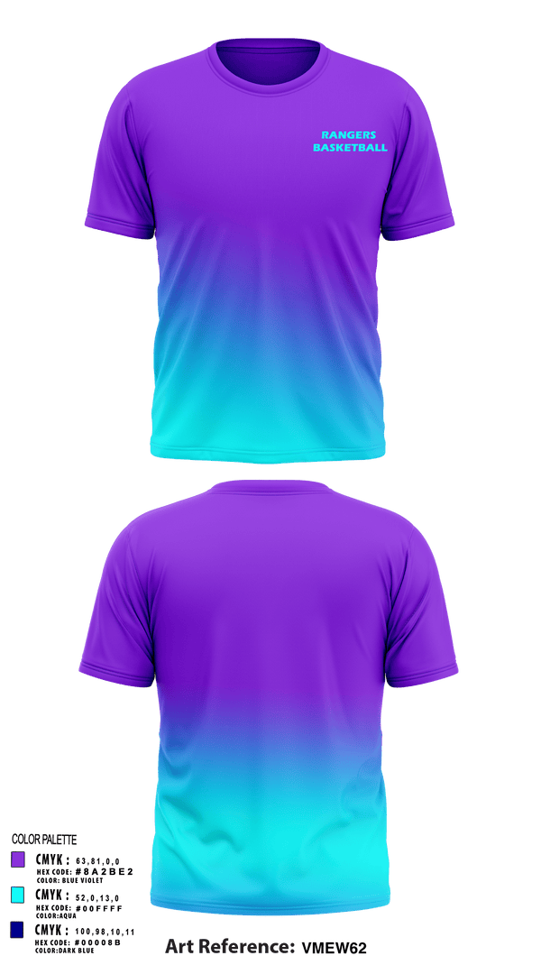 Short Sleeve Performance Shirt, Rangers, Men's Basketball, Teamtime, Team time, sublimation, custom sports apparel, team uniforms, spirit wear, spiritwear, sports uniforms, custom shirts, team store, custom team store, fundraiser sports, apparel fundraiser