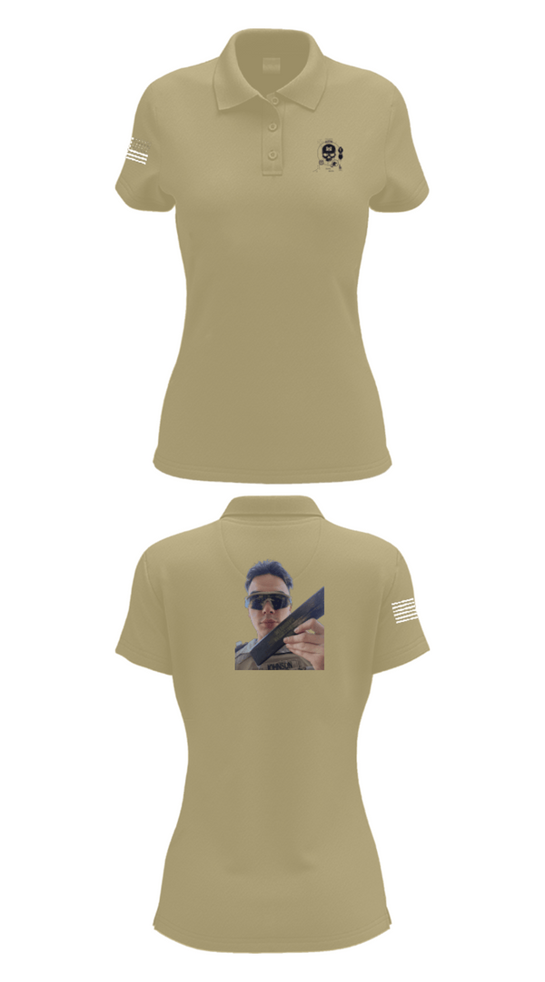 Women's Short Sleeve Performance Polo, 374TH CECI, Army, Teamtime, Team time, sublimation, custom sports apparel, team uniforms, spirit wear, spiritwear, sports uniforms, custom shirts, team store, custom team store, fundraiser sports, apparel fundraiser
