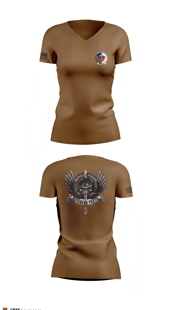 Women's Short Sleeve Vneck Shirt, 27 SOSFS, Air Force, Teamtime, Team time, sublimation, custom sports apparel, team uniforms, spirit wear, spiritwear, sports uniforms, custom shirts, team store, custom team store, fundraiser sports, apparel fundraiser