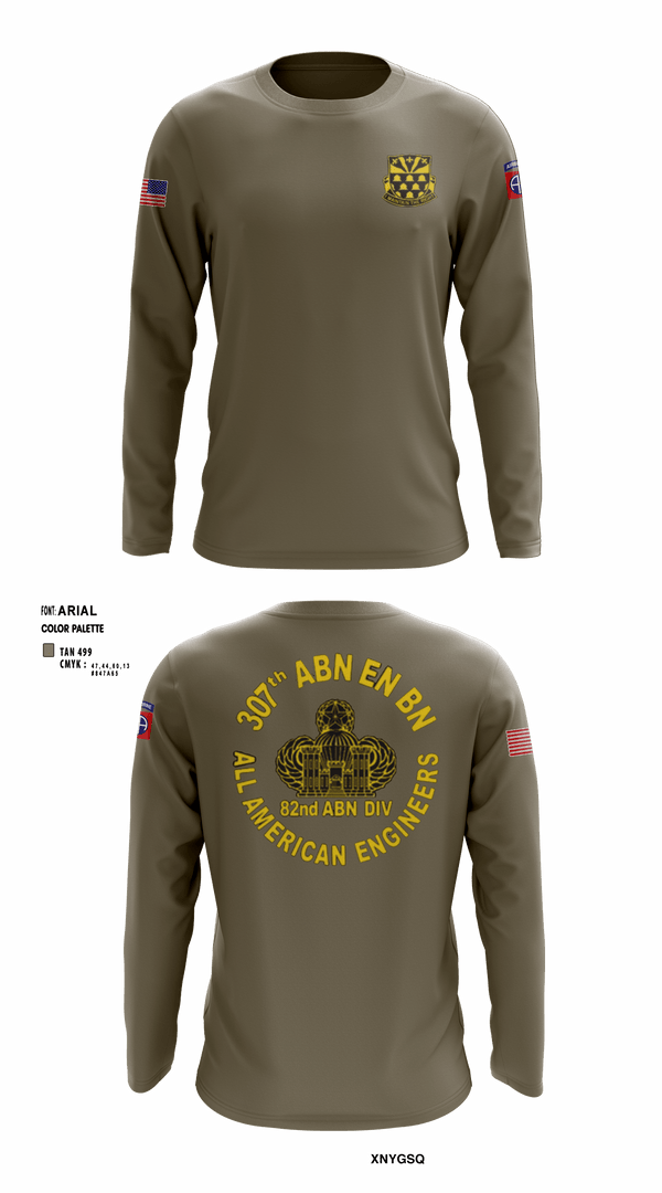 Long Sleeve Performance Shirt, 307th Airborne Engineers Battalion, , Teamtime, Team time, sublimation, custom sports apparel, team uniforms, spirit wear, spiritwear, sports uniforms, custom shirts, team store, custom team store, fundraiser sports, apparel fundraiser